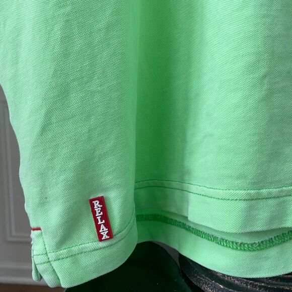 Tommy Bahama Relax Neon Lime Green Golf Polo Shirt XL - Picture 4 of 8